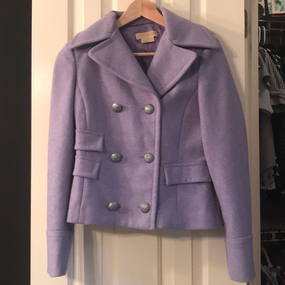 Michael Kors lavender peacoat size 4